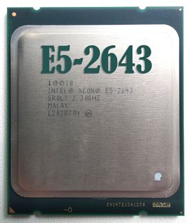 Процессор Intel Xeon E5-2643 3.3-3.5 GHz, 4 ядра, 10M кеш, LGA2011