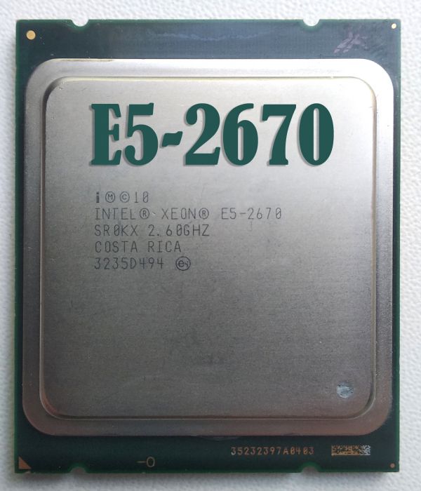 Процессор Intel Xeon E5-2670 2.6-3.3 GHz, 8 ядер, 20M кеш, LGA2011