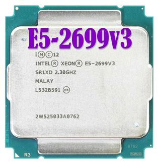 Процессор Intel Xeon E5-2699v3 2.3-3.6 GHz, 18 ядер, 45M кеш, LGA2011-3